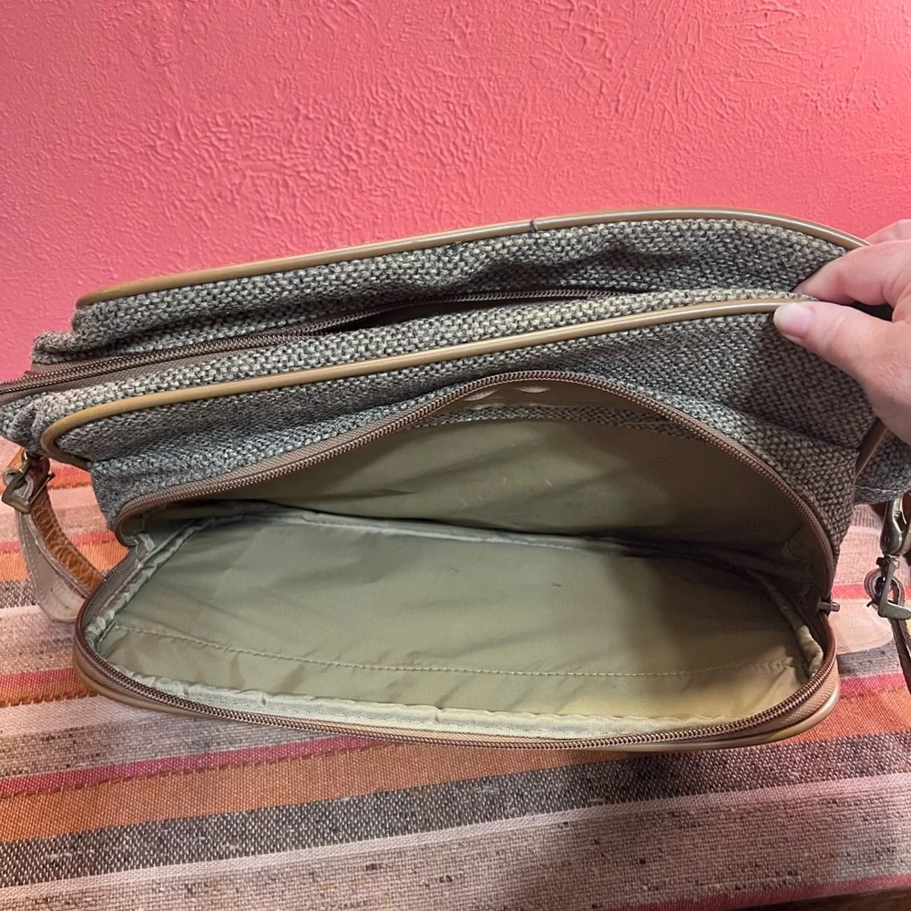 Hartmann Overnight Travel Tweed Shoulder Bag VTG